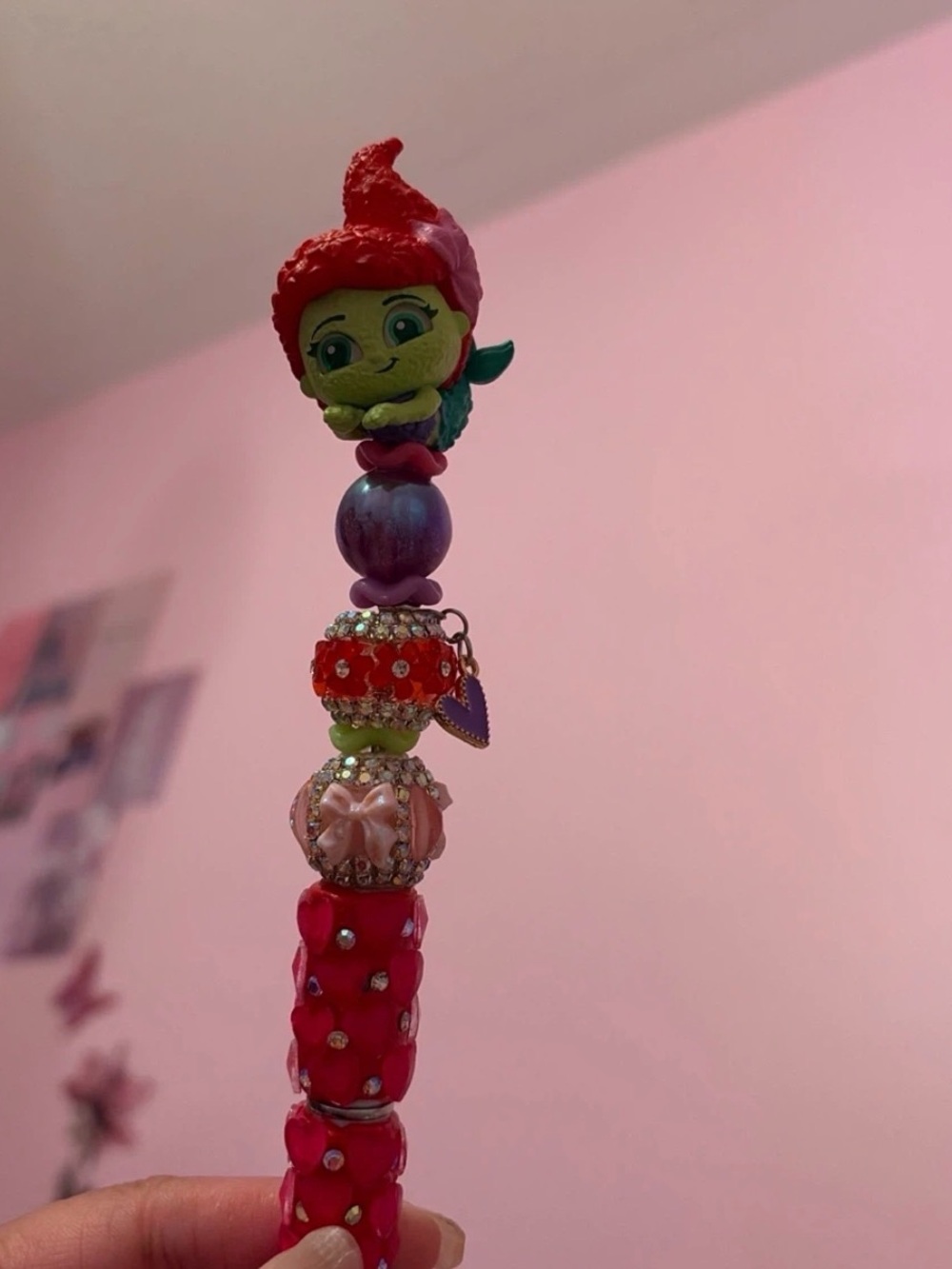 Little Mermaid Beaded Charm Pen